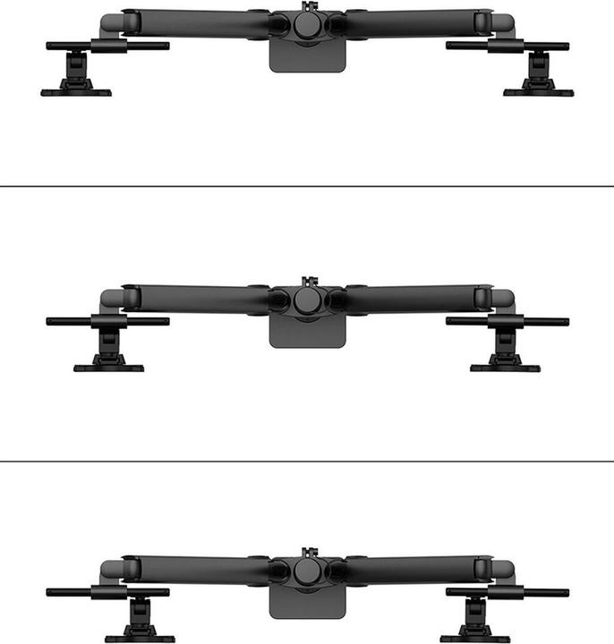 Actual product image Neomounts table mount duo 100x100 11kg/24-34"/black/fully moveable (Table, 34", 11 kg)