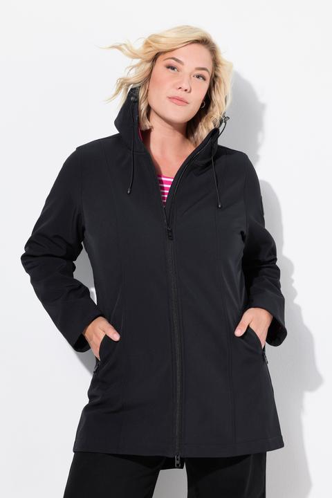 Produktbild Ulla Popken HYPRAR Long-Softshelljacke, wasserabweisend, A-Linie (42, 44)