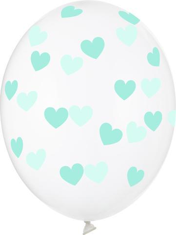 Produktbild Partydeco Luftballons 30 cm, Herzen, kristallklar (1 Pck (50 x)