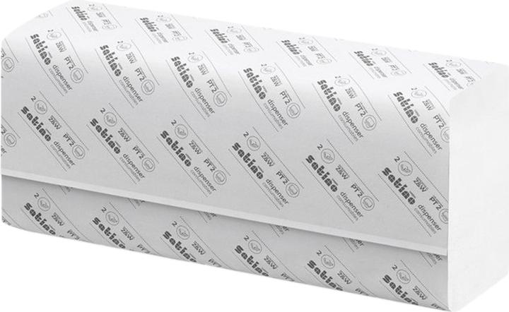 Produktbild Satino by Wepa Falthandtücher Premium, 2-lag. Zell. Weiss, Pack à 4000 Stück (200 x)