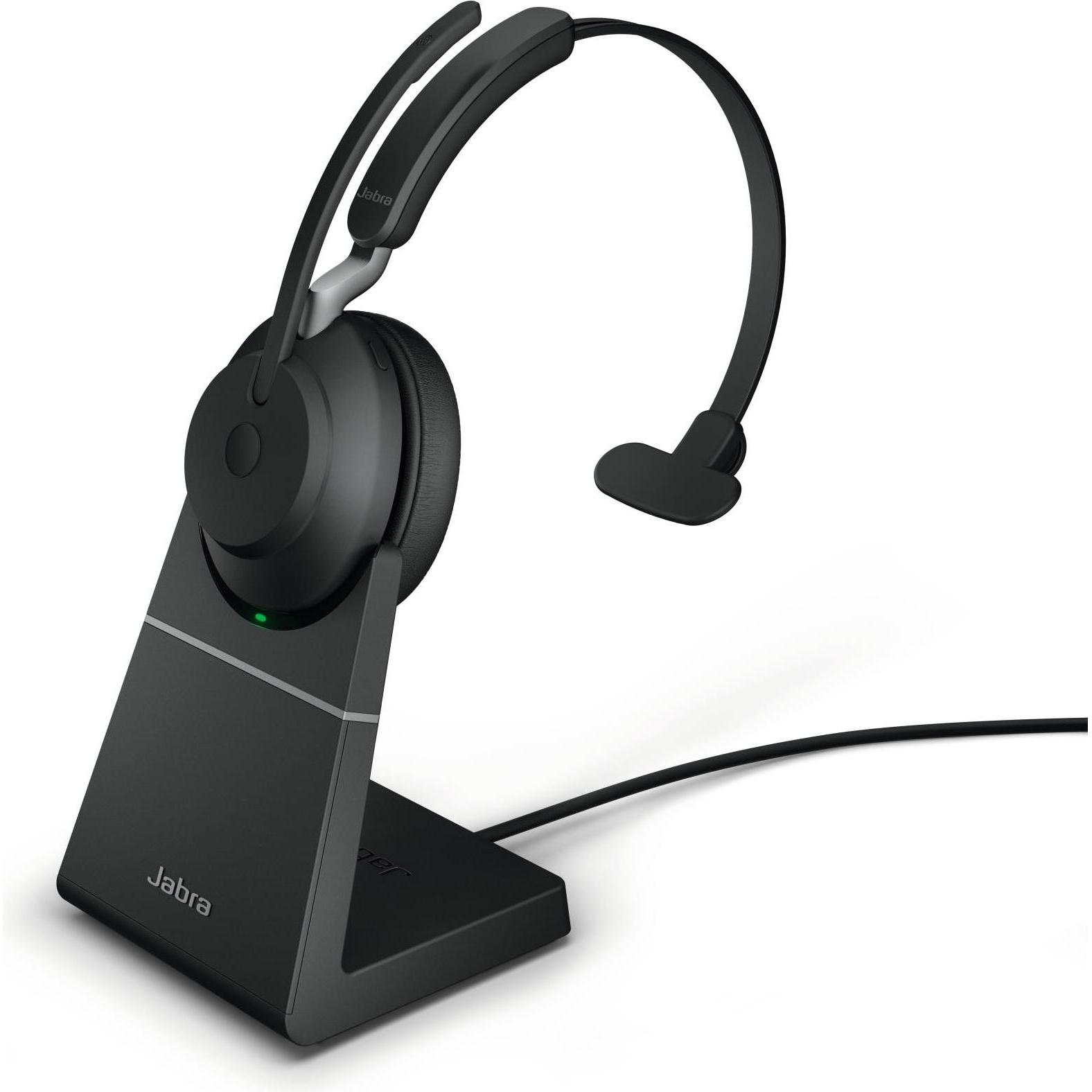 Jabra Evolve2 65 (Kabellos, USB-A), Office Headset, Schwarz
