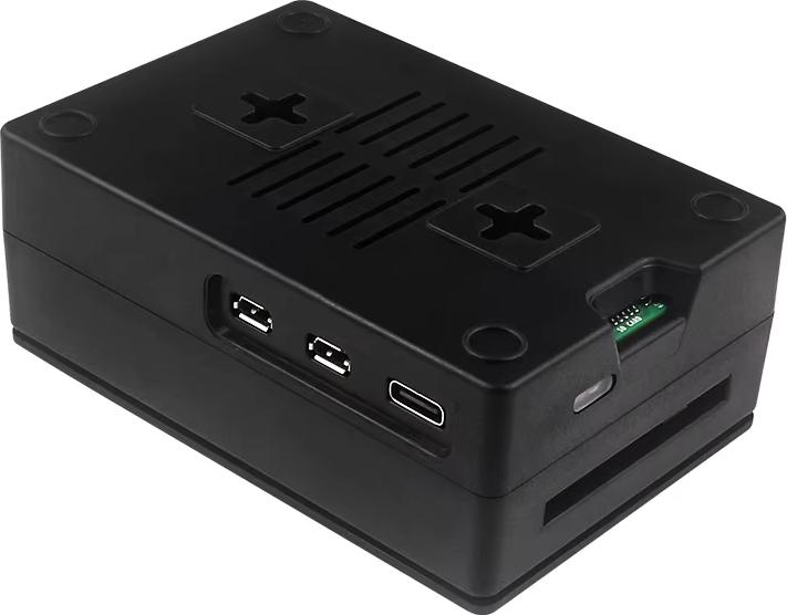 Actual product image Raspberry Pi Ventilated ABS case kit with 3.5INCH screen for 5