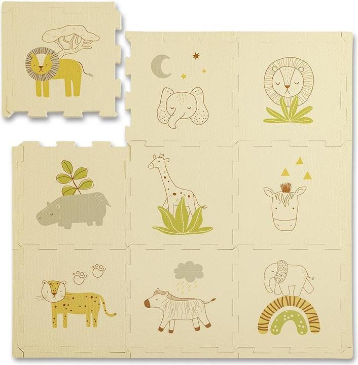Hakuna Matte Puzzle mat, safari animals (90 x 90 cm)