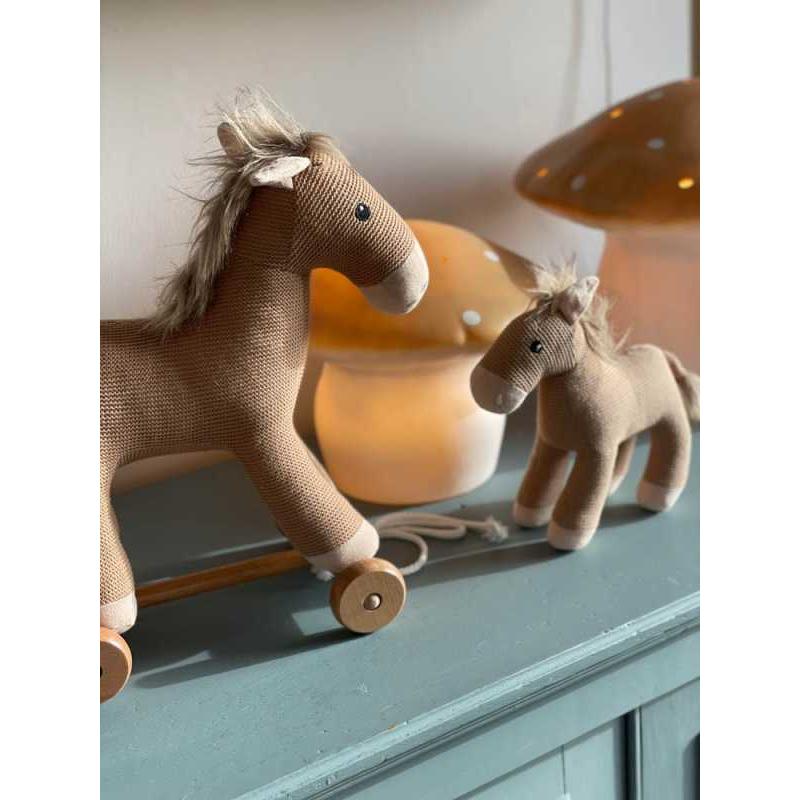 Thumbnail - Robert Kuhn Plüsch Pferd Henry auf Rädern (15 cm)