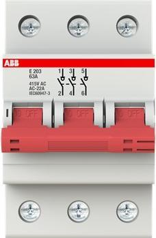 Produktbild ABB STOTZ-KONTAKT Ausschalter E 203/63G 3polig 63A grau