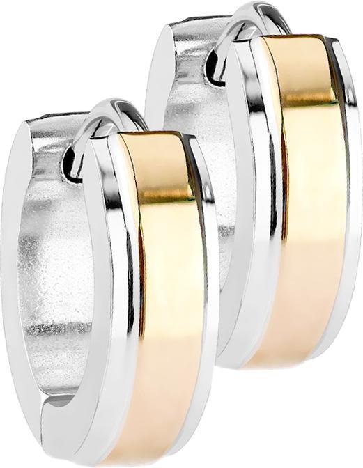 Immagine prodotto Star Piercing Orecchino a falda in argento con striscia in oro rosa sottile (senza ottone, Acciaio chirurgico 316L)