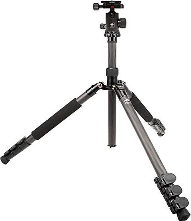 Actual product image Sirui AM-1204E + G-10K Carbon tripod with ball head (height: 148 cm, max. load capacity: 8 kg. (Carbon)