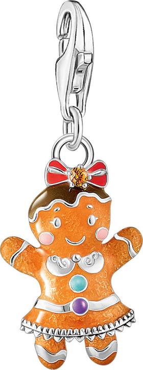 Immagine prodotto Thomas Sabo Charm con ragazza di pan di zenzero in argento (Argento 925, Smalto)