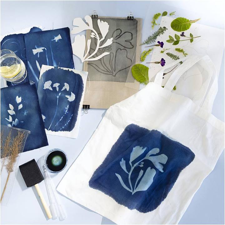 Actual product image Creative Creative set cyanotype, textiles