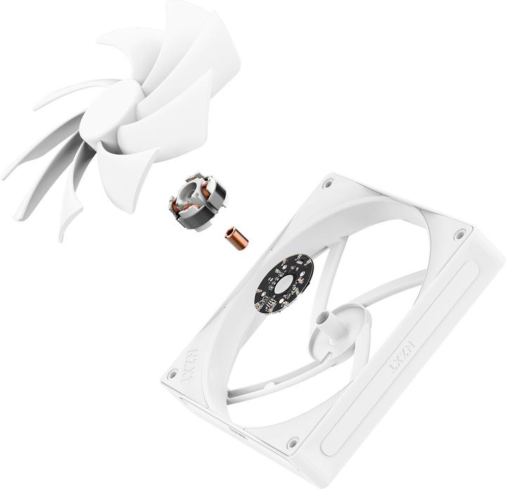 Actual product image NZXT Q-Series F120Q Lfter White 140mm RF-Q14SF-W2 retail (140 mm, 1 x)