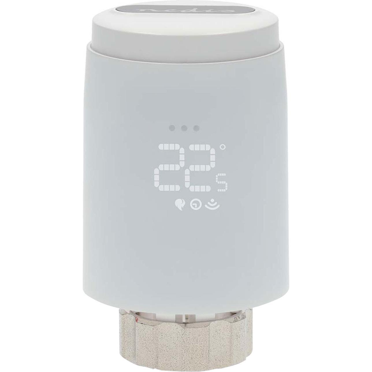 Nedis SmartLife Heizkörpersteuerung Zigbee 3.0 Batteriebetrieben LED Android™ / IOS, Thermostat, Weiss
