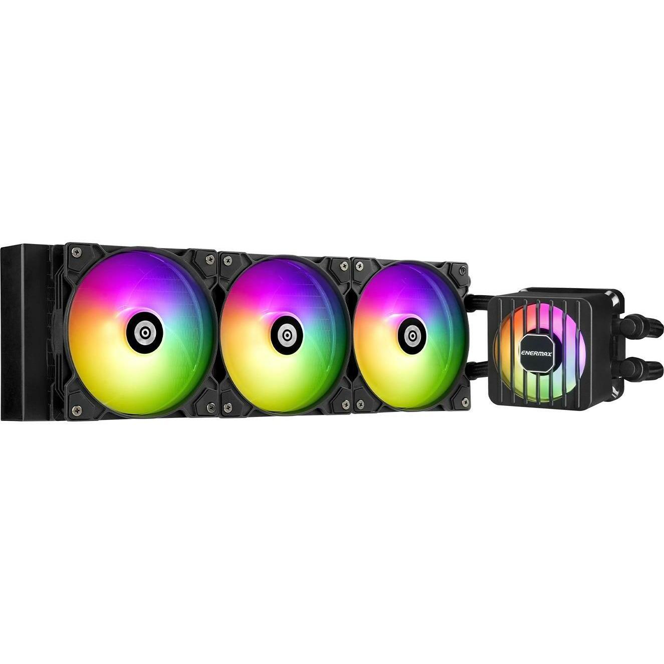 Thumbnail - Enermax LIQMAXFLO 360mm CPU AIO Flüssigkeitskühler - Xtreme Doppelkammerpumpe- VRM Wasserblock ARGB, CPU Wasserkühler, S...