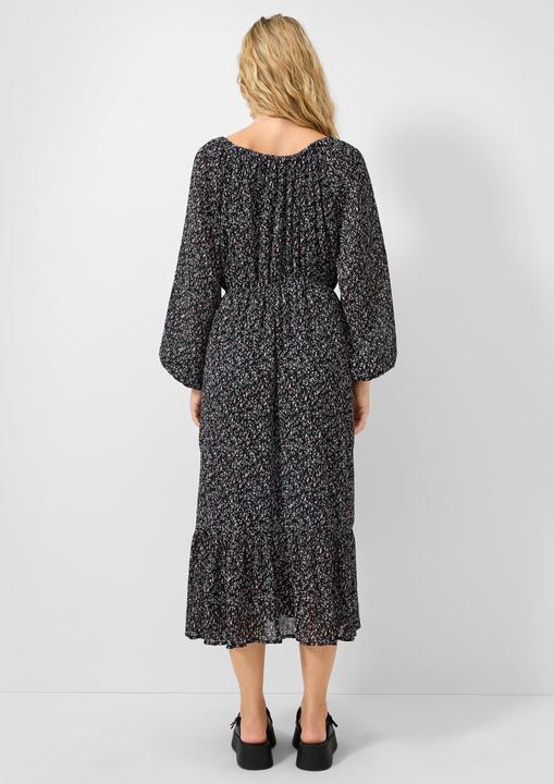 Image du produit s.Oliver Langes Chiffonkleid mit Blümchenprint und seperatem Unterkleid (42)