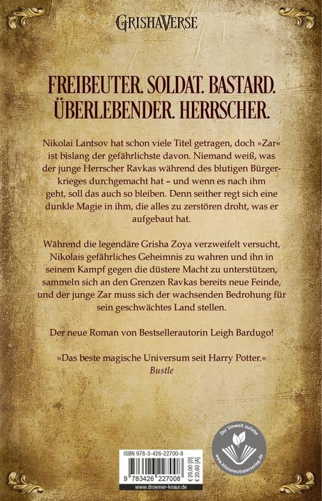 Produktbild King of Scars (Deutsch, Leigh Bardugo, Michelle Gyo, 2019)