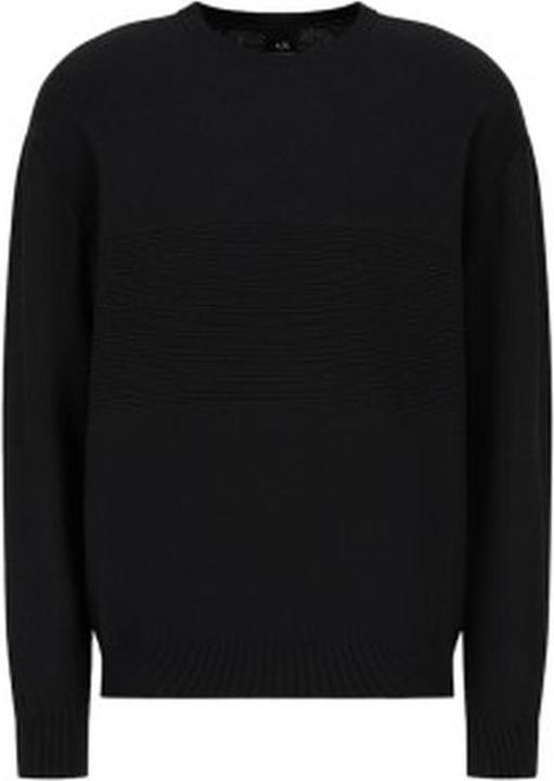 Actual product image Armani Exchange Comber Cotton Horizontal Stripe Pullover Sweater (XL)