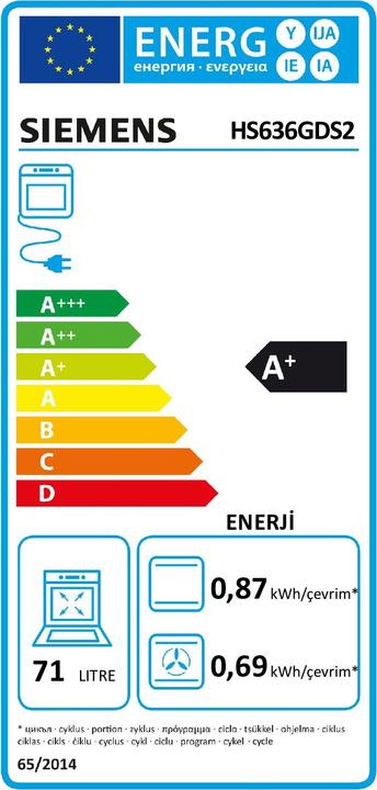 Energie-Label Siemens HS636GDS2