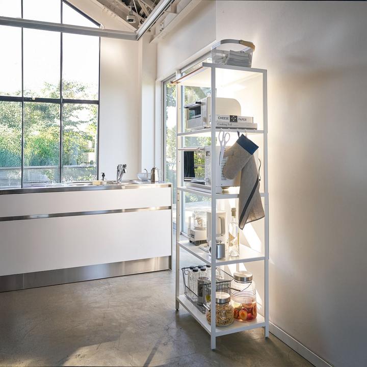 Actual product image Yamazaki 5-stöckiges Aufbewahrungsregal TOWER (46.50 x 60 x 170 cm)