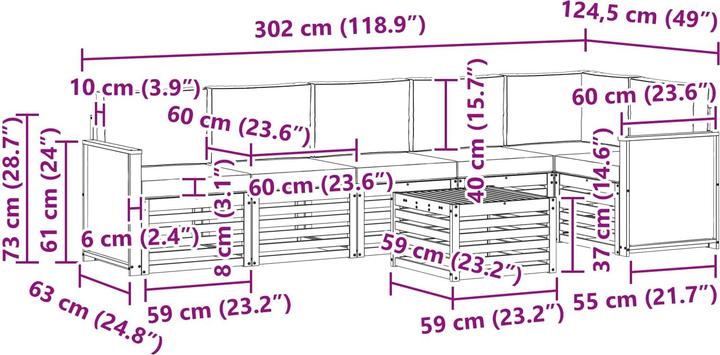 Produktbild vidaXL Sofagarnituren