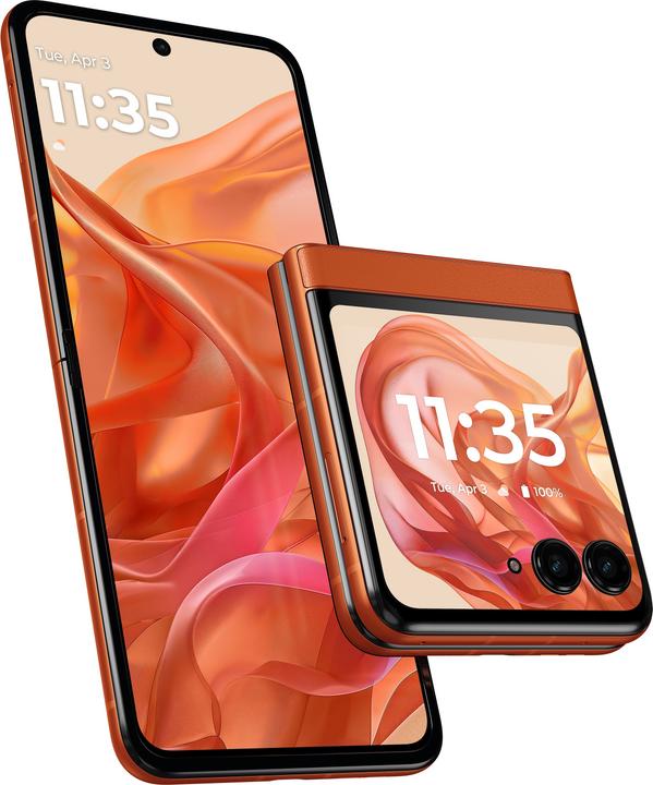 Actual product image Motorola Razr 50 (256 GB, Spritz Orange, 6.90", SIM + eSIM, 5G)