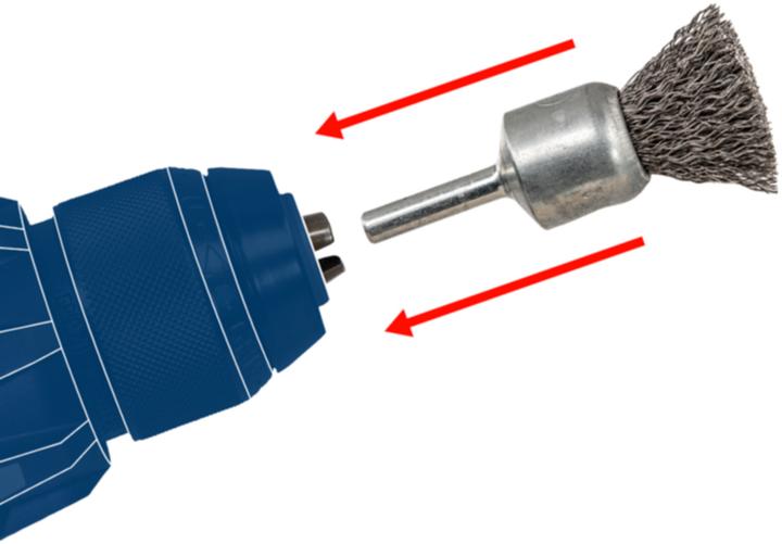 Actual product image Bosch Professional Zubehör PRO Steel mounted points set, 25 x 24, 15 x 30, 15 x 30, 25 x 25, 20 x 25 mm, G60, 5 pcs. (60)