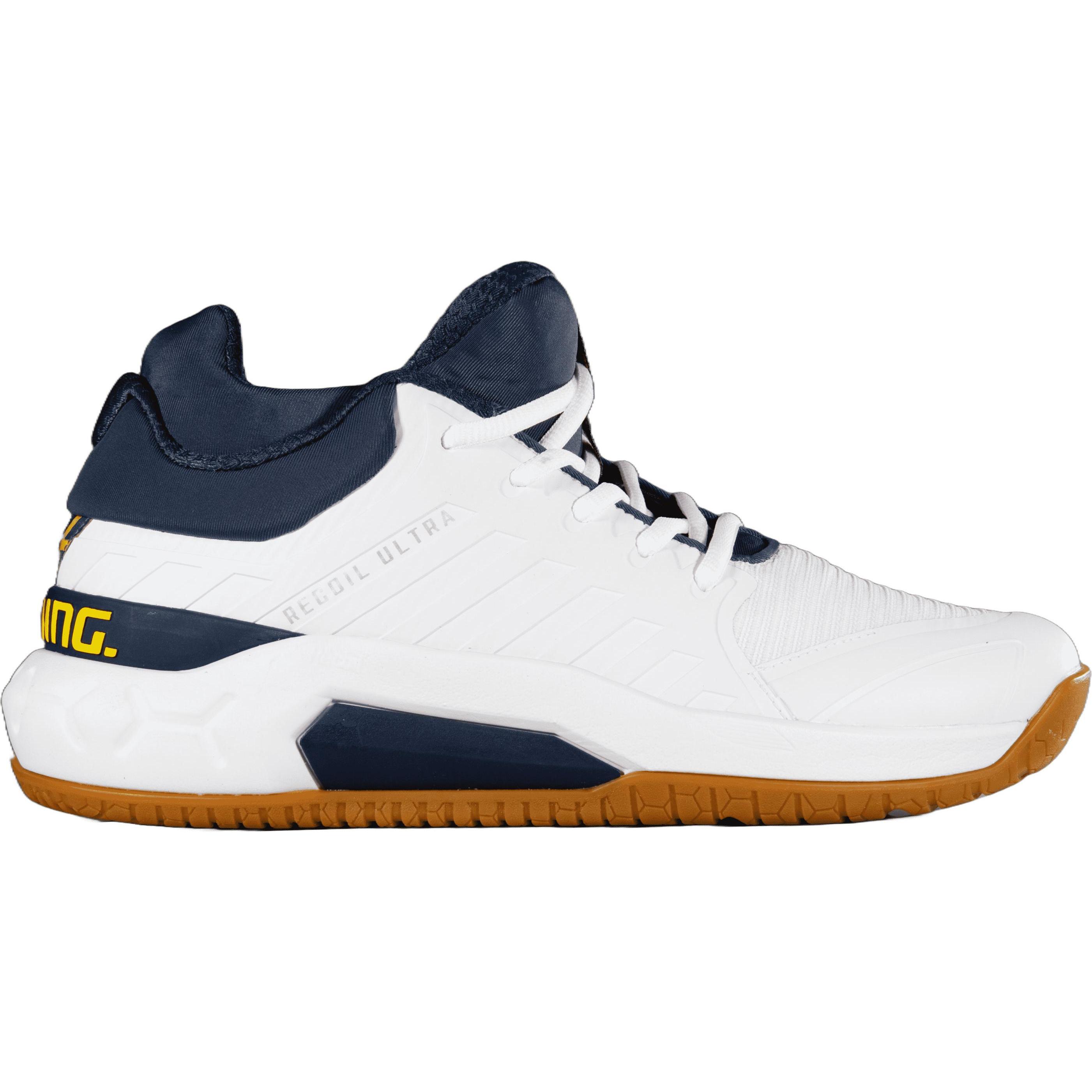 Salming, Herren, Hallenschuhe, Recoil Ultra Mid Schuh (43 1/3), Weiss