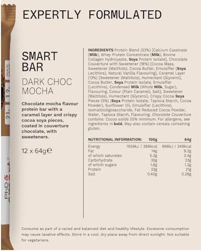 Produktbild PHD Smart Bar (860 g, 12 Stk.)