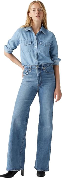 Produktbild Levis Ribcage Bells Medium Indigo - Worn In (W25/L34)