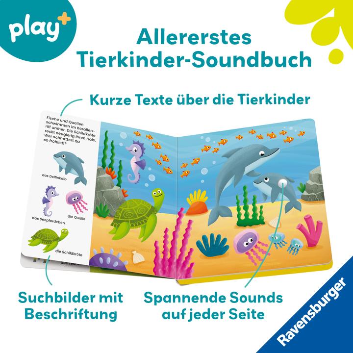 Produktbild Ravensburger Play+ Mein allererstes Soundbuch: Tierkinder (Deutsch)