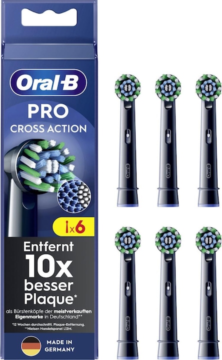 Actual product image Oral-B Attachment brushes black ProCrossAction CleanMaximizer6pcs. (6 x)