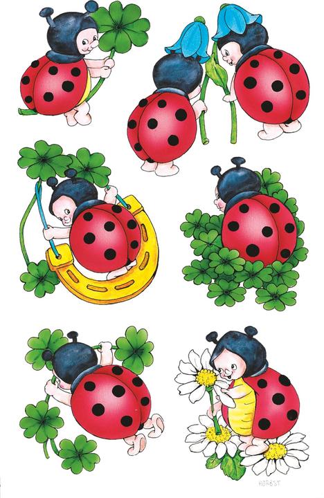 Image du produit Z-Design Autocollants Coccinelle (12 Autocollants)