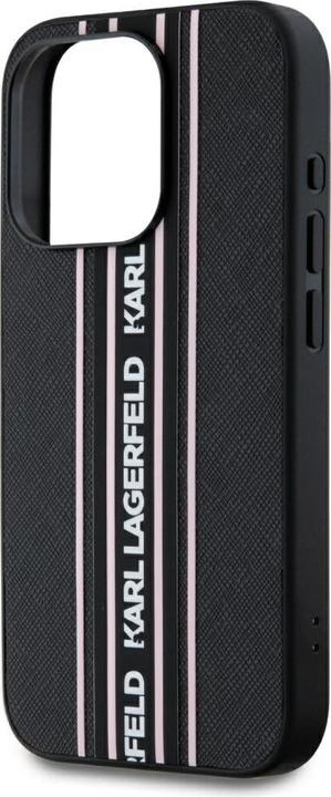 Produktbild Karl Lagerfeld PU Saffiano Athleisure Stripe and Strap Case for iPhone 15 Pro Pink (Apple iPhone 15 Pro)