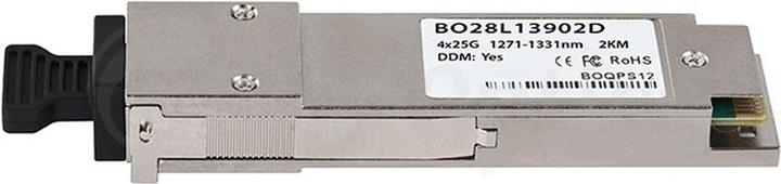 Actual product image BlueOptics HPE X150 JH420A Compatible QSFP28 BO28L13902D