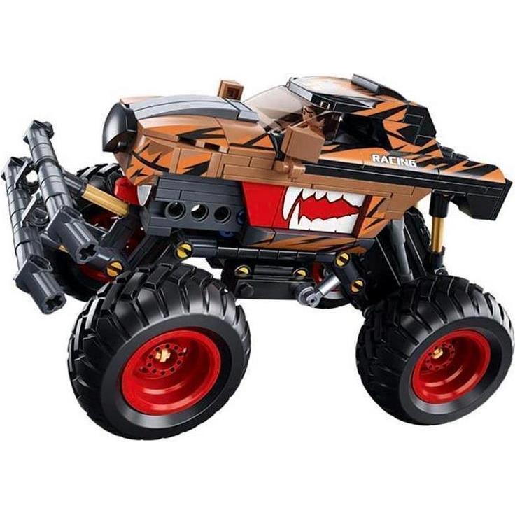 Thumbnail - Sluban SL96020 - Pullback Off Road Fahrzeug "Big Foot" schwarzorange