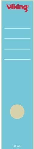 Actual product image Viking File spine labels blue 10 pieces of paper