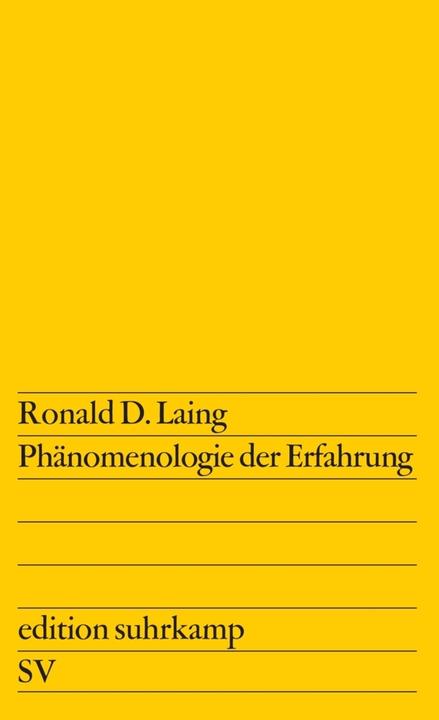 Produktbild Phänomenologie der Erfahrung (Deutsch, Ronald D. Laing, 2015)