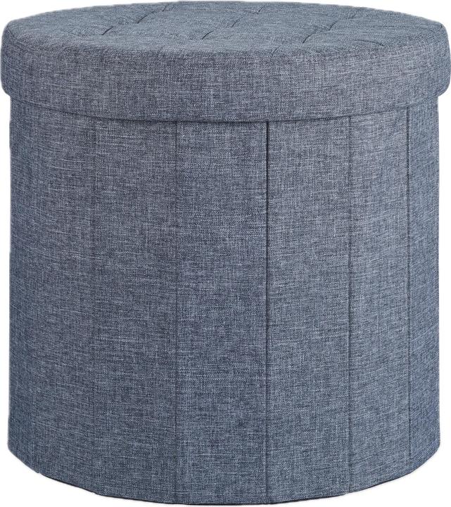 Image du produit Relaxdays Tabouret rond pliant rangement