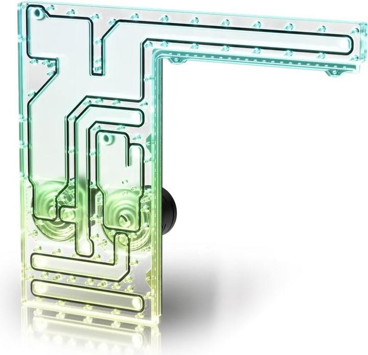 Actual product image Singularity Computers Corsair 1000D Dual D5 Reservoir Distroplate