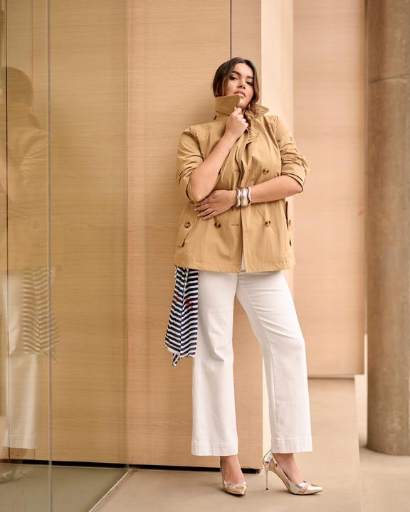 Actual product image Ulla Popken HYPRAR Short Trench Coat (62)
