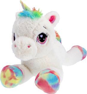 Immagine prodotto Pluchiez Unicorno peluche bianco sdraiato 80 cm