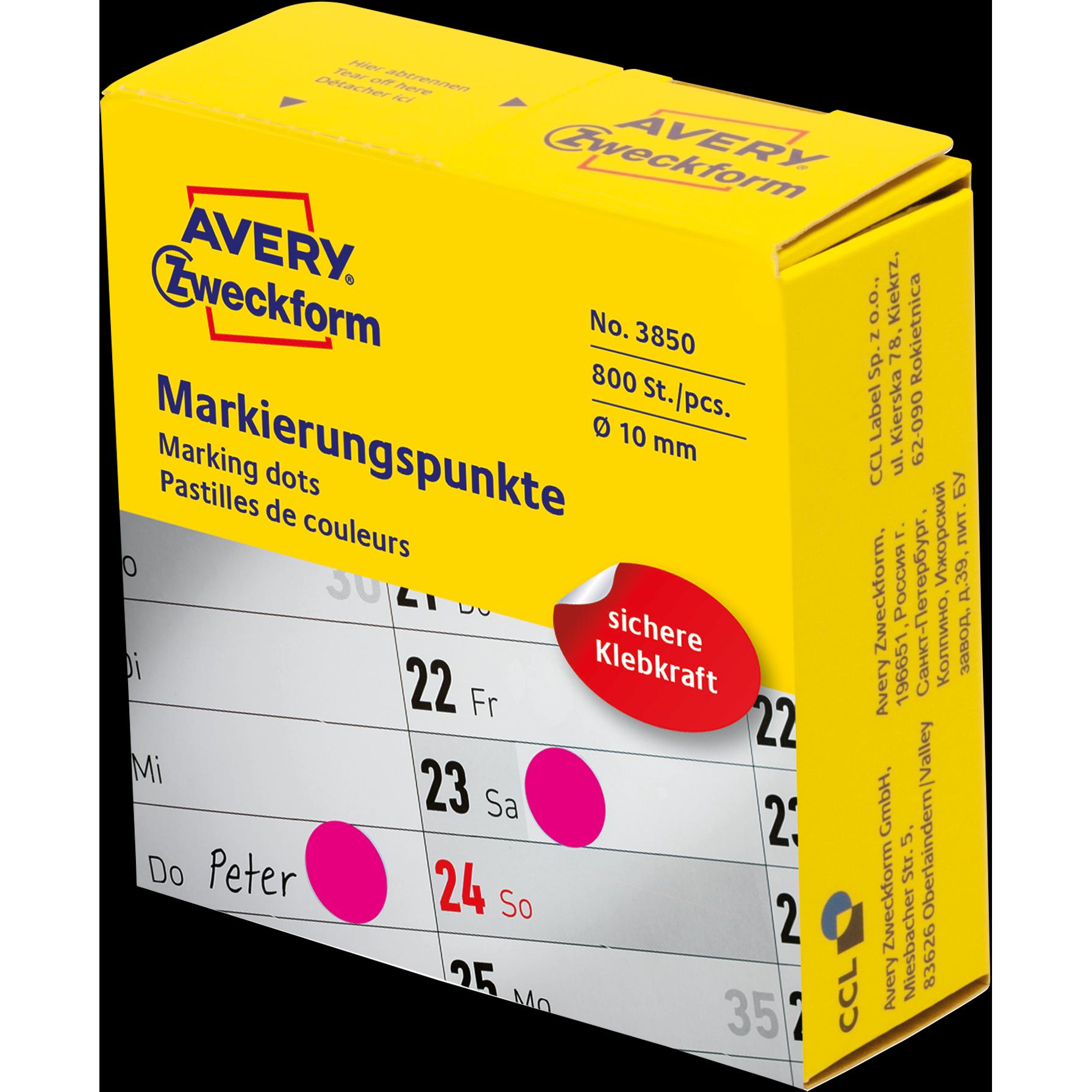 Thumbnail - Avery, Etiketten, Markierungspunkte im Spender