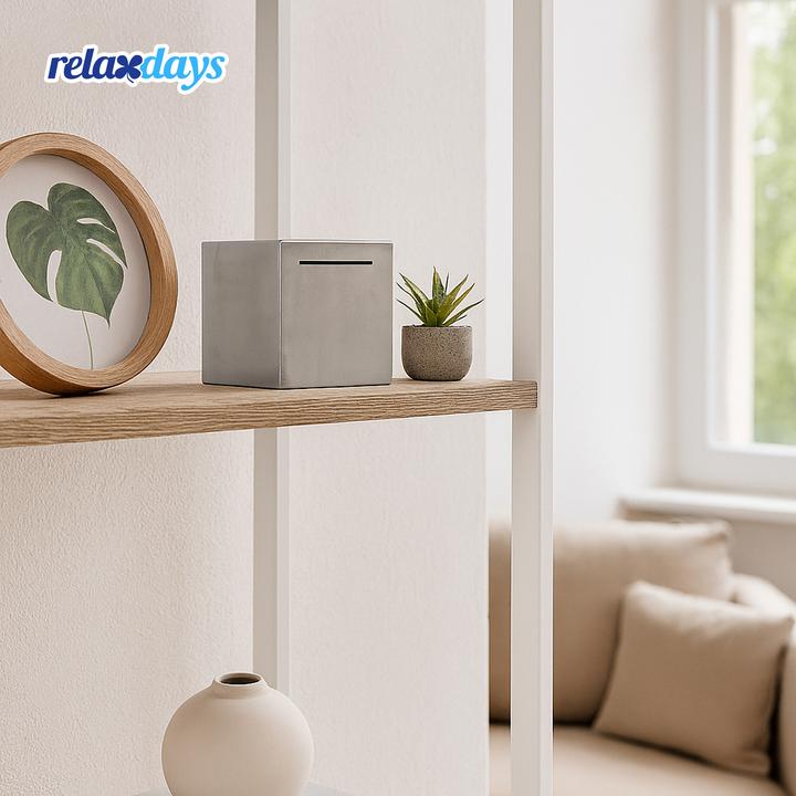 Actual product image Relaxdays Spardose nicht zum Öffnen (15 x 15 x 15 cm)