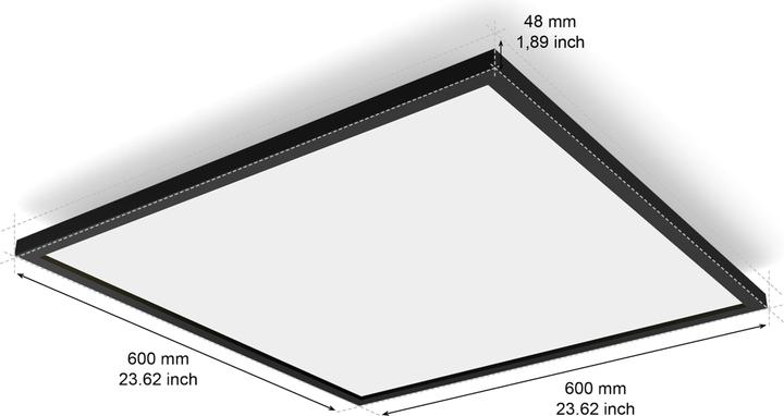 Immagine prodotto Philips Hue White Amb. Aurelle Pannello luminoso 60x60cm nero (3750 lm)