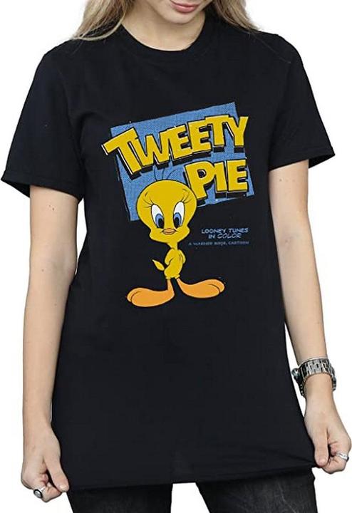 Image du produit Looney Tunes T-shirt en coton Tweety pour femmes/femmes (L)