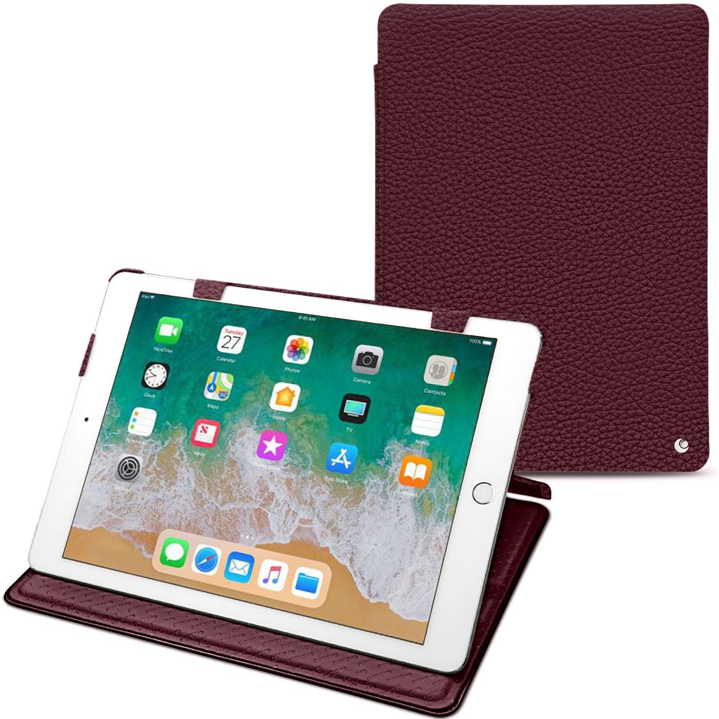 Noreve Lederschutzhülle horizontal (IPad 9.7 (2018)), Tablet Hülle, Violett