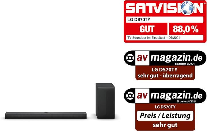Actual product image LG DS70TY (400 W, 3.1.2 Channel)