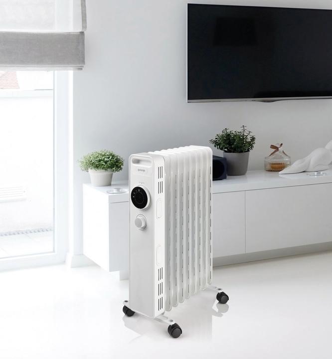 Actual product image Gorenje OR2000M electric space heater Indoor White Oil electric space heater (2000 W)