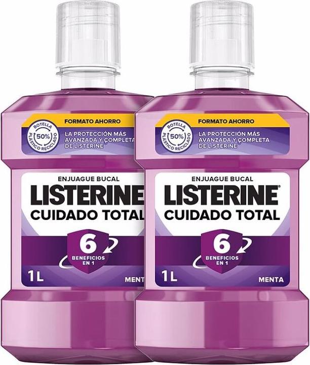 Listerine TOTAL CARE ENJUAGE BUCAL DUPLO 2 pezzi (2000 ml, Collutorio)