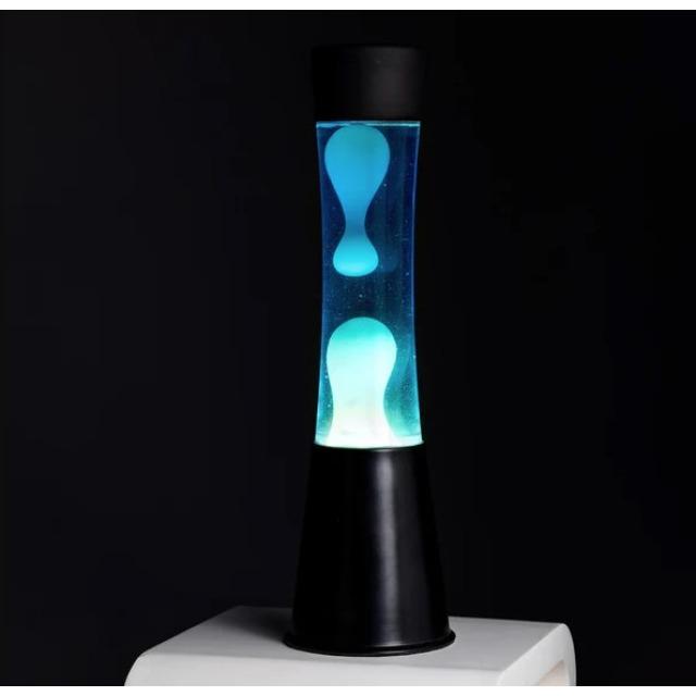 Immagine prodotto Fisura Lampada Lava LED - nera e ciano - di (E27)