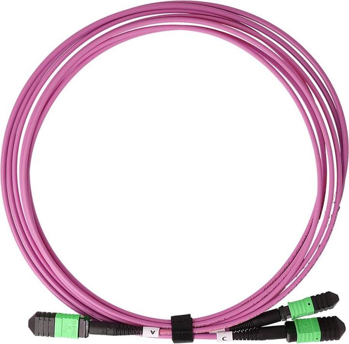 Actual product image BlueOptics HPE P49766-B24 compatible MPO-12-2xMPO-4 Multimode OM4 patch cable 15 metres (15 m)