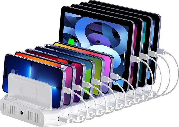 Produktbild Unitek STACJA ŁADUJĄCA 10X USB 2.4A 60W BIAŁA (60 W, 10 Ports)